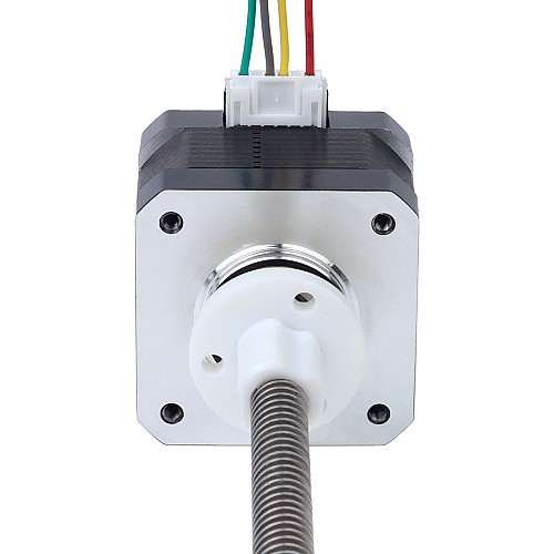 Nema 17 외부 34mm 스택 0.4A 리드 4mm(0.15748") 길이 100mm - 17E13S0404DB4-100RS | StepperOnline UK