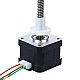 Nema 17 외부 34mm 스택 0.4A 리드 4mm(0.15748") 길이 100mm - 17E13S0404DB4-100RS | StepperOnline UK