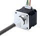 Nema 17 외부 34mm 스택 0.4A 리드 4mm(0.15748") 길이 100mm - 17E13S0404DB4-100RS | StepperOnline UK