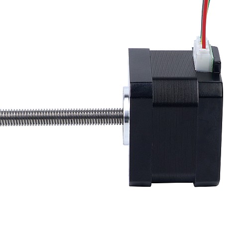 Nema 17 비캡티브 34mm 스택 0.4A 리드 2mm(0.07874") 길이 100mm - 17N13S0404AF4-100RS | StepperOnline UK