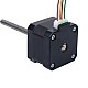 Nema 17 비캡티브 34mm 스택 0.4A 리드 2mm(0.07874") 길이 100mm - 17N13S0404AF4-100RS | StepperOnline UK