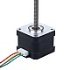 Nema 17 비캡티브 34mm 스택 0.4A 리드 2mm(0.07874") 길이 100mm - 17N13S0404AF4-100RS | StepperOnline UK