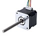 Nema 17 비캡티브 34mm 스택 0.4A 리드 2mm(0.07874") 길이 100mm - 17N13S0404AF4-100RS | StepperOnline UK