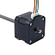Nema 17 비캡티브 34mm 스택 0.4A 리드 2mm(0.07874) 길이 150mm