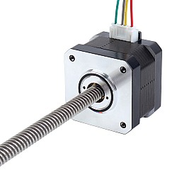 Nema 17 노캡티브 타입 26Ncm (36.81oz.in) 34mm 스택 0.4A 리드선 8mm (0.31496") 길이 320mm