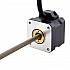 NEMA 17 피드스루 모터 Acme 선형 스테퍼 모터 1.5A 34mm 길이 리드 2.54mm(0.1") 스트로크 200mm