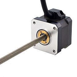NEMA 17 피드스루 모터 Acme 선형 스테퍼 모터 1.5A 34mm 길이 리드 6.35mm(0.25") 스트로크 200mm