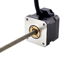 CN 세일중 - NEMA 17 피드스루 모터 Acme 선형 스테퍼 모터 1.5A 34mm 길이 리드 12.7mm(0.5") 스트로크 200mm