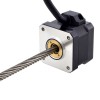 NEMA 17 피드스루 모터 Acme 선형 스테퍼 모터 1.5A 34mm 길이 리드 25.4mm(1) 스트로크 200mm