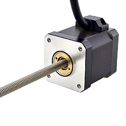 NEMA 17 비캡티브 Acme 선형 스테퍼 모터 2.5A 48mm 스택 나사 리드 1.27mm(0.05") 리드 길이 200mm