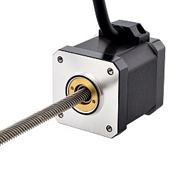 NEMA 17 비캡티브 Acme 선형 스테퍼 모터 2.5A 48mm 스택 나사 리드 12.7mm(0.5") 리드 길이 200mm