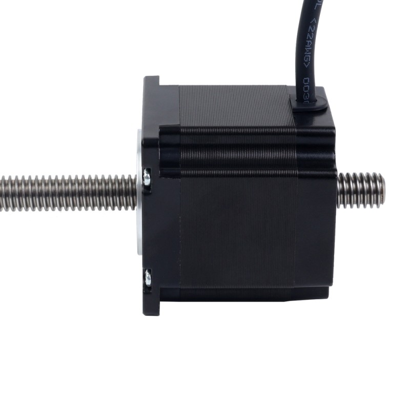 Nema 23 비캡티브 56mm 스택 2.0A 리드 2mm(0.07874") 길이 250mm - 23N22S2004AJ4-250RS | StepperOnline