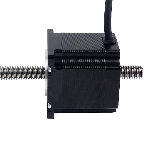 Nema 23 비캡티브 56mm 스택 2.0A 리드 2mm(0.07874") 길이 355mm - 23N22S2004AJ4-355RS | StepperOnline