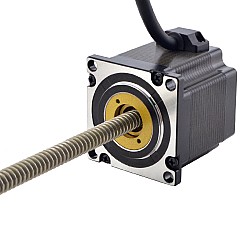 NEMA 23 피드스루 모터 Acme 선형 스테퍼 모터 3.0A 56mm 길이 리드 2.54mm(0.1") 스트로크 250mm