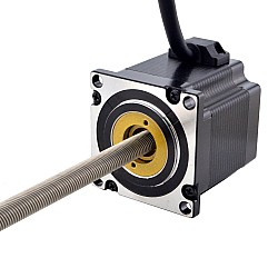 NEMA 23 피드스루 모터 Acme 선형 스테퍼 모터 3.0A 56mm 길이 리드 10.16mm(0.4") 스트로크 250mm