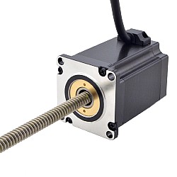NEMA 23 피드스루 모터 Acme 선형 스테퍼 모터 4.0A 75mm 길이 리드 2.54mm(0.1") 스트로크 250mm