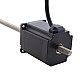NEMA 23 피드스루 모터 Acme 선형 스테퍼 모터 4.0A 75mm 길이 리드 10.16mm(0.4) 스트로크 250mm