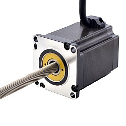 NEMA 23 피드스루 모터 Acme 선형 스테퍼 모터 4.0A 76mm길이 리드 10.16mm(0.4") 스트로크 250mm