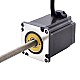 NEMA 23 피드스루 모터 Acme 선형 스테퍼 모터 4.0A 75mm 길이 리드 10.16mm(0.4) 스트로크 250mm