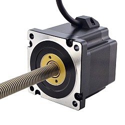 NEMA 34 비캡티브 Acme 선형 스테퍼 모터 5.5A 76mm 스택 나사 리드 2.54mm(0.1") 리드 길이 300mm