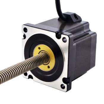 NEMA 34 비캡티브 Acme 선형 스테퍼 모터 5.5A 76mm 스택 나사 리드 6.35mm(0.25") 리드 길이 300mm
