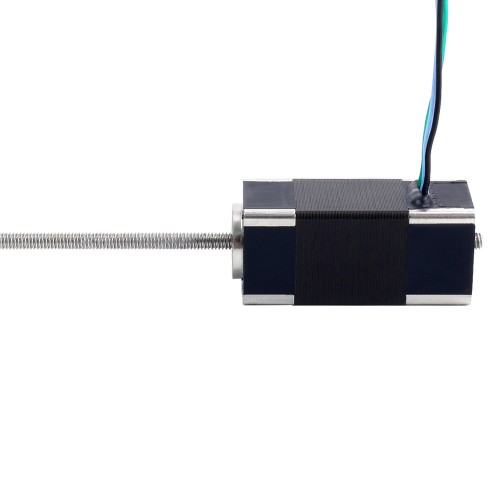 Nema 6 비캡티브 선형 스테퍼 모터 0.3A 32mm 스택 나사 리드 1mm(0.03937) 리드 길이 100mm