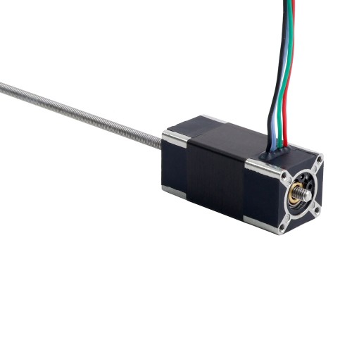 Nema 6 비캡티브 선형 스테퍼 모터 0.3A 32mm 스택 나사 리드 1mm(0.03937) 리드 길이 100mm
