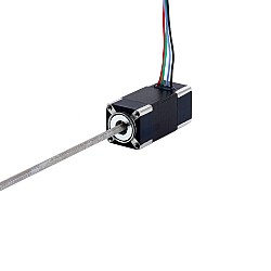 Nema 6 비캡티브 선형 스테퍼 모터 0.3A 32mm 스택 나사 리드 1mm(0.03937") 리드 길이 100mm