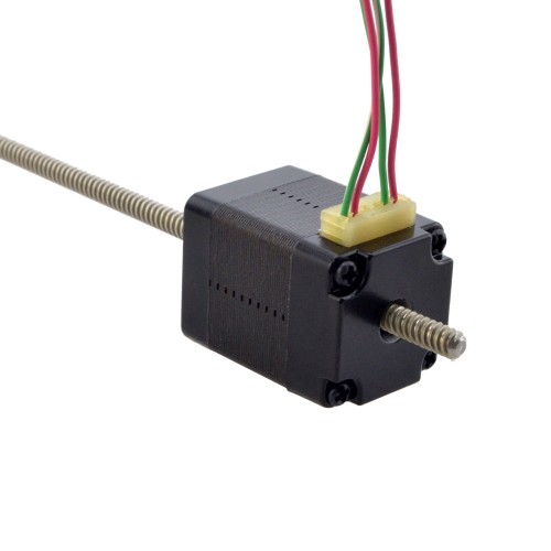 NEMA 8 비캡티브 Acme 선형 스테퍼 모터 0.5A 28.2mm StackScrew 리드 2mm(0.07874) 리드 길이 150mm