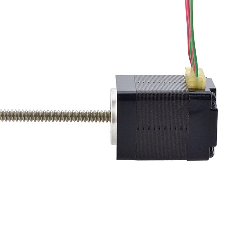 NEMA 8 비캡티브 Acme 선형 스테퍼 모터 0.5A 28.2mm 스택 나사 리드 1mm(0.03937) 리드 길이 150mm