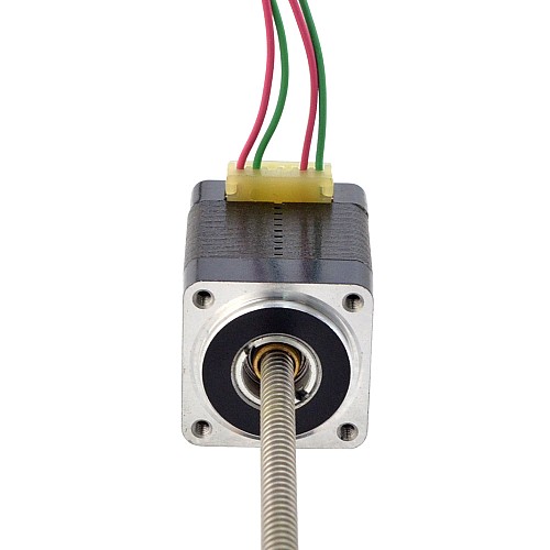 NEMA 8 비캡티브 Acme 선형 스테퍼 모터 0.5A 28.2mm 스택 나사 리드 1mm(0.03937) 리드 길이 150mm