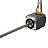 NEMA 8 비캡티브 Acme 선형 스테퍼 모터 0.5A 28.2mm 스택 나사 리드 1mm(0.03937") 리드 길이 150mm
