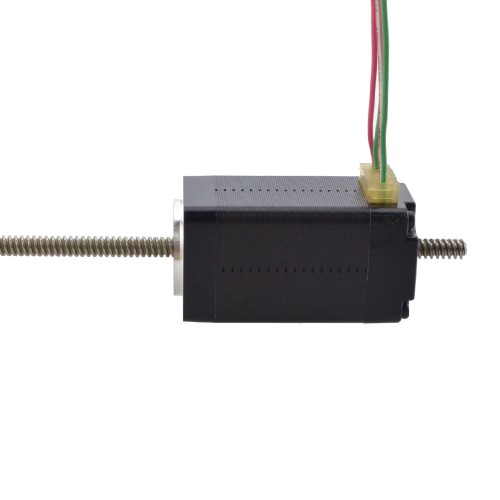 NEMA 8 비캡티브 Acme 선형 스테퍼 모터 0.5A 38.2mm 스택 나사 리드 2mm(0.07874) 리드 길이 150mm