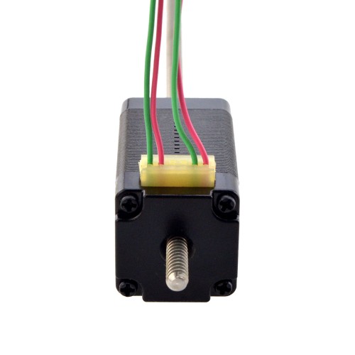 NEMA 8 비캡티브 Acme 선형 스테퍼 모터 0.5A 38.2mm 스택 나사 리드 2mm(0.07874) 리드 길이 150mm