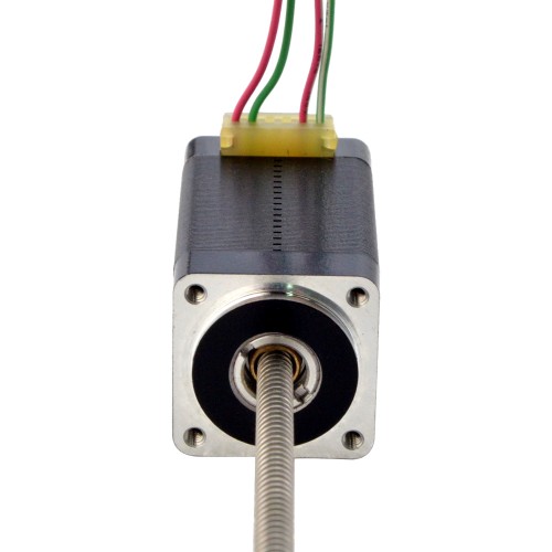 NEMA 8 비캡티브 Acme 선형 스테퍼 모터 0.5A 38.2mm 스택 나사 리드 2mm(0.07874) 리드 길이 150mm