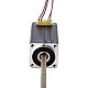 NEMA 8 비캡티브 Acme 선형 스테퍼 모터 0.5A 38.2mm 스택 나사 리드 4mm(0.1575) 리드 길이 150mm