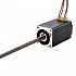 NEMA 8 Non-Captive Acme 선형 스테퍼 모터 0.5A 38.2mm 스택 나사 리드 4mm(0.1575") 리드 길이 150mm
