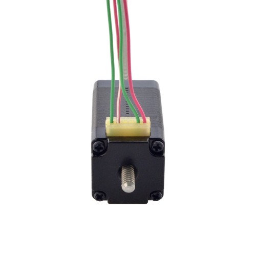 NEMA 8 비캡티브 Acme 선형 스테퍼 모터 0.5A 38.2mm 스택 나사 리드 1mm(0.03937) 리드 길이 150mm