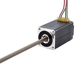 NEMA 8 비캡티브 Acme 선형 스테퍼 모터 0.5A 38.2mm 스택 나사 리드 1mm(0.03937") 리드 길이 150mm