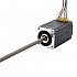 NEMA 8 비캡티브 Acme 선형 스테퍼 모터 0.5A 38.2mm 스택 나사 리드 1mm(0.03937") 리드 길이 150mm