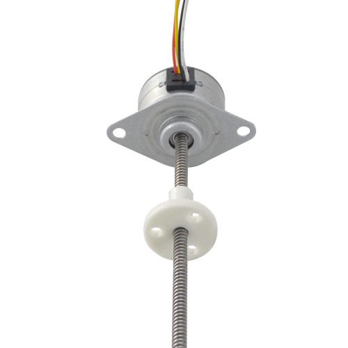 Φ25x15.7mm PM 외부 선형 스테퍼 모터 0.48A 리드 2.44mm/0.096 길이 110mm