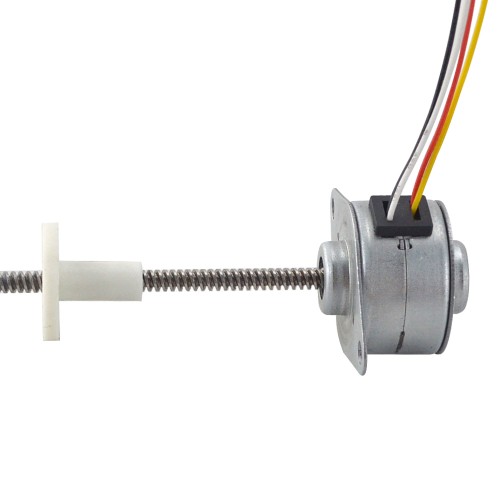 Φ25x15.7mm PM 외부 선형 스테퍼 모터 0.48A 리드 2.44mm/0.096 길이 110mm