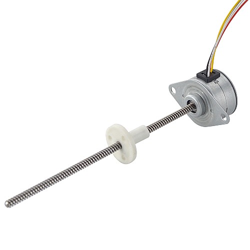Φ25x15.7mm PM 외부 선형 스테퍼 모터 0.48A 리드 2.44mm/0.096 길이 110mm
