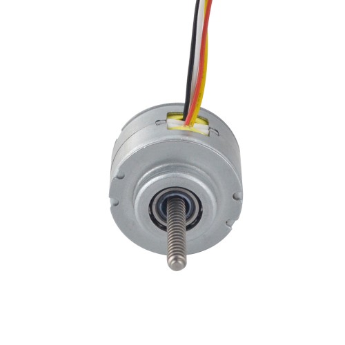 Φ25x15.6mm PM 비캡티브 선형 스테퍼 모터 0.23A 리드 1mm/0.039 길이 50mm