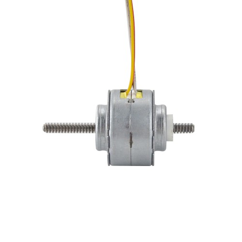 Φ25x15.6mm PM 비캡티브 선형 스테퍼 모터 0.23A 리드 1mm/0.039 길이 50mm