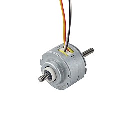 Φ25x15.6mm PM 비캡티브 선형 스테퍼 모터 0.23A 리드 1mm/0.039" 길이 50mm