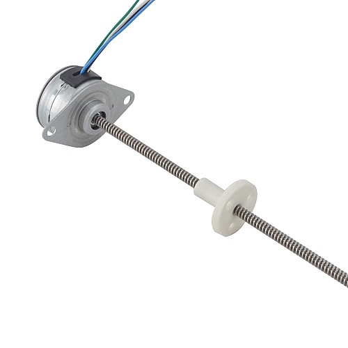 Φ25x14.5mm PM 외부 선형 스테퍼 모터 0.143A 리드 1.22mm/0.047 길이 174mm