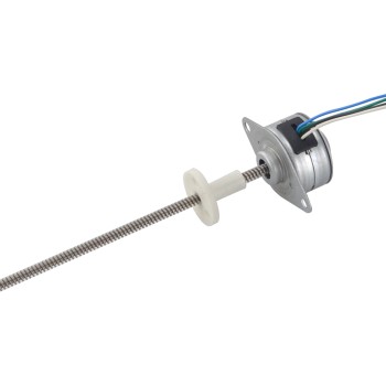 Φ25x14.5mm PM 외부 선형 스테퍼 모터 0.143A 리드 1.22mm/0.047" 길이 174mm