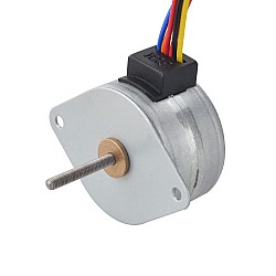 Φ35x22mm PM 외부 선형 스테퍼 모터 0.28A 리드 0.5mm/0.0197" 길이 21.5mm