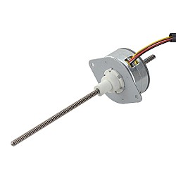 CN 세일중 - Φ35x17.5mm PM 비캡티브 선형 스테퍼 모터 0.46A 리드 1.22mm/0.047" 길이 139.7mm